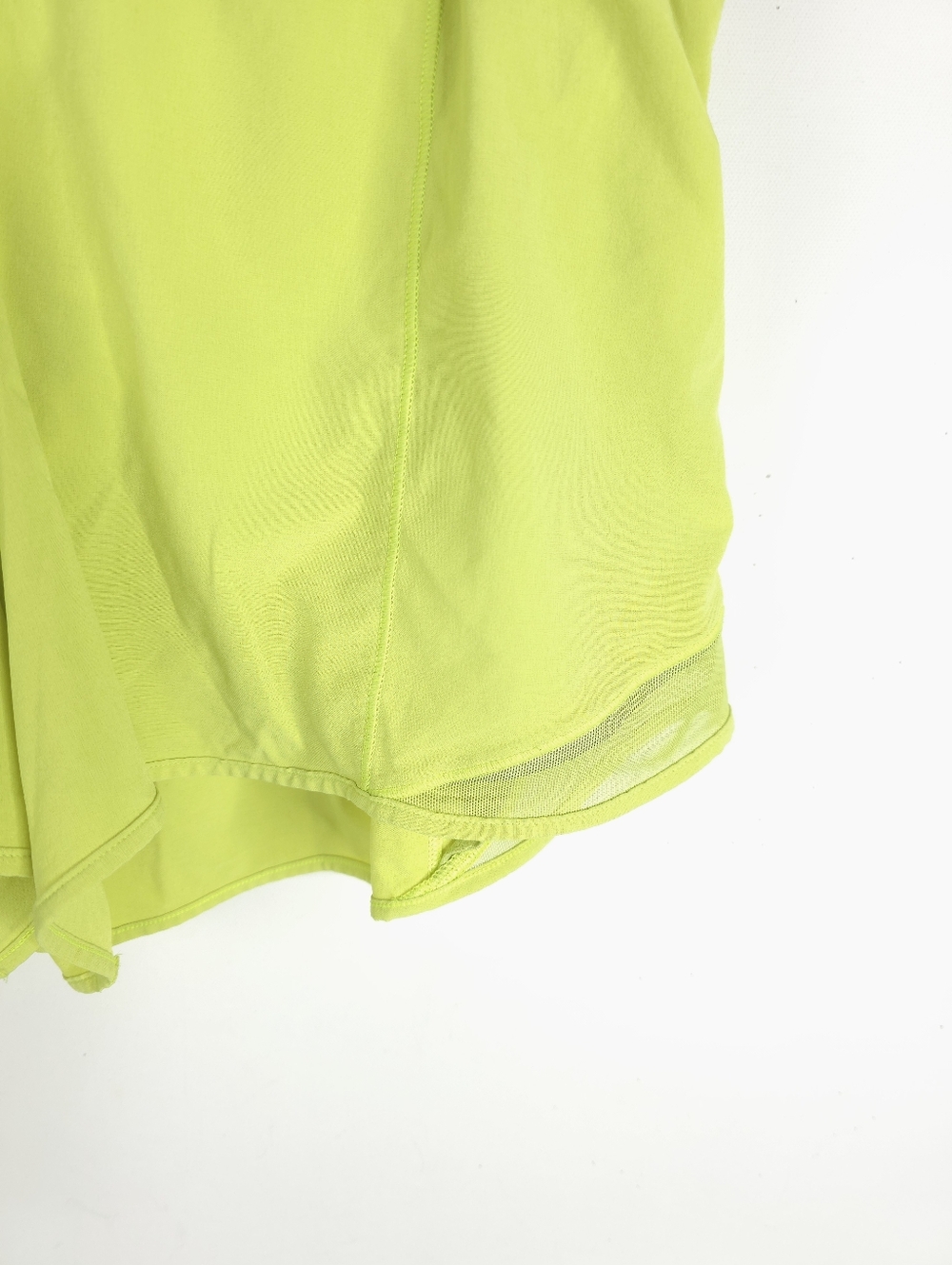 Lululemon Hotty Hot Lined Short 4" Electric Lemon Sz 12 - Picture 8 of 8